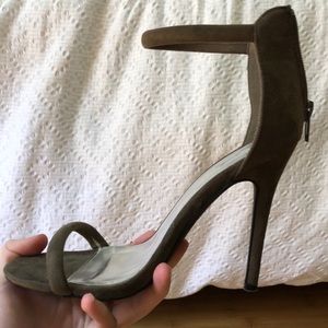 Olive green heels